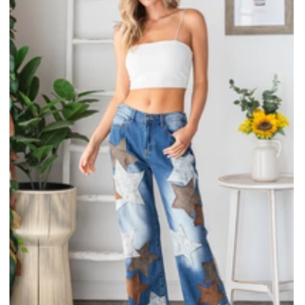 Oli and Hali Tonja Star Jeans